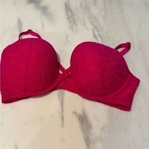 Victoria's Secret Fuchsia Lace Bra